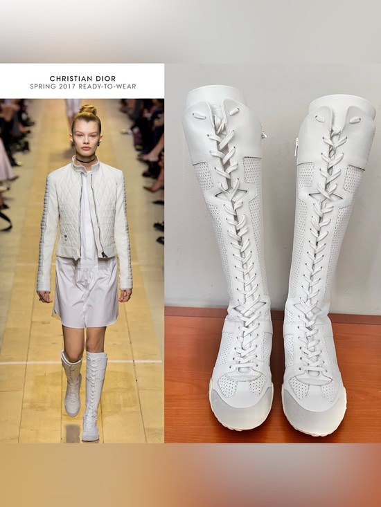 Dior Shoes - 2017 Christian Dior Spring RTW J’Adior Knee High  Sneakers Wrestling style Sz 38